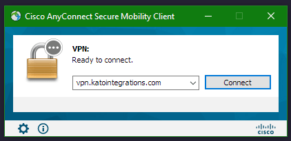 Cisco AnyConnect Client with VPN URL